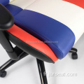 Chaise de bureau de jeu de jeu en cuir de pvc de repos ajustable